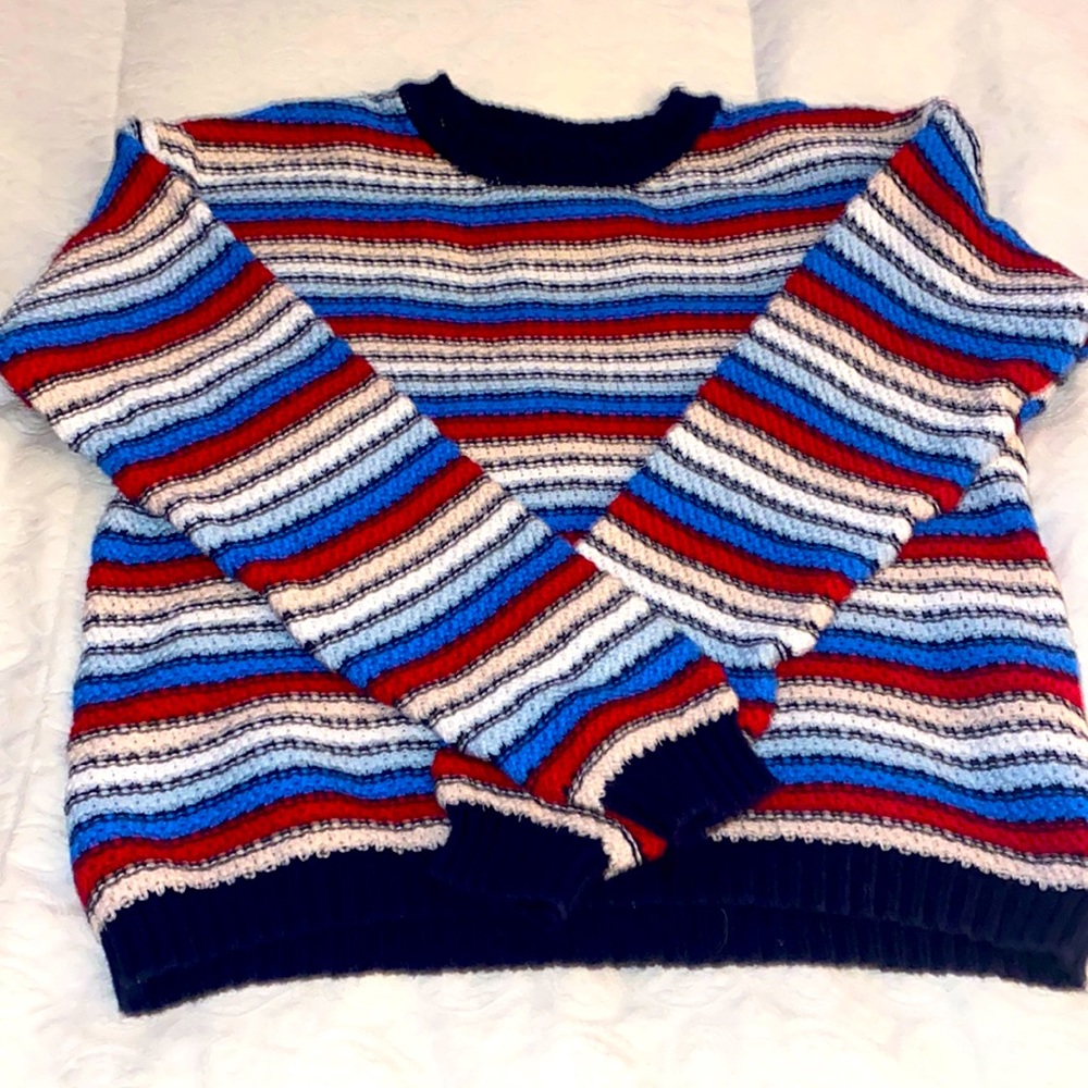 Forever 21 Striped Crew Sweater Size S